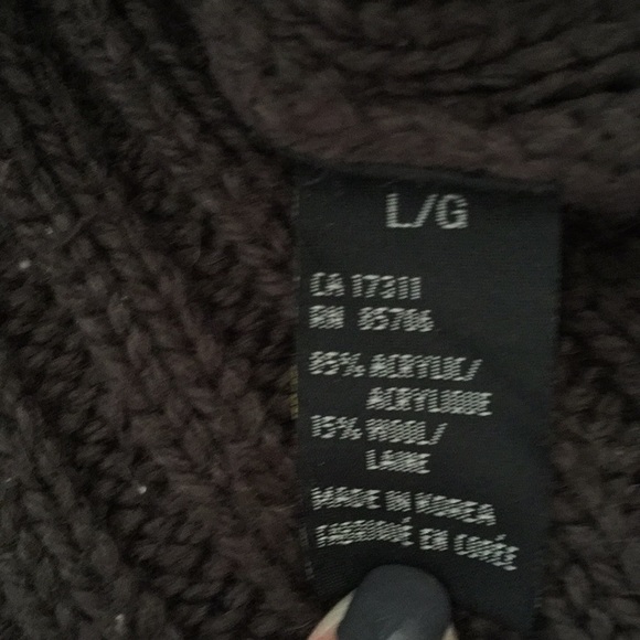 LG Brown Sweater  David Bitton Buffalo - Picture 5 of 5
